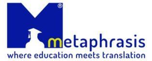 METAPHRASIS - ΠΑΠΑΚΩΝΣΤΑΝΤΙΝΟΥ ΚΥΡΙΑΚΗ * Επίσημες Μεταφράσεις - Διερμηνείες - Σεμινάρια Μετάφρασης